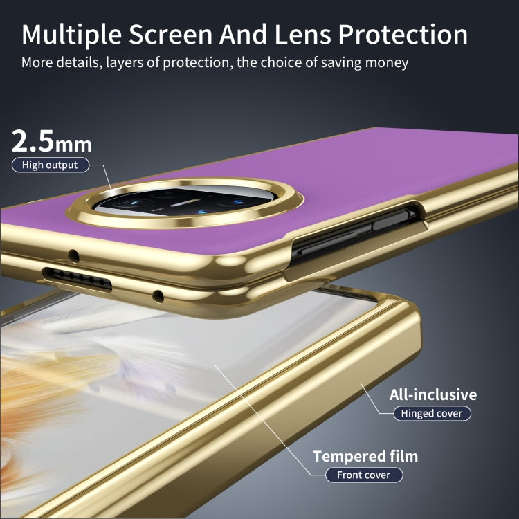 For Huawei Mate X3 Integrated AG Frosted Vacuum Plating Phone Case