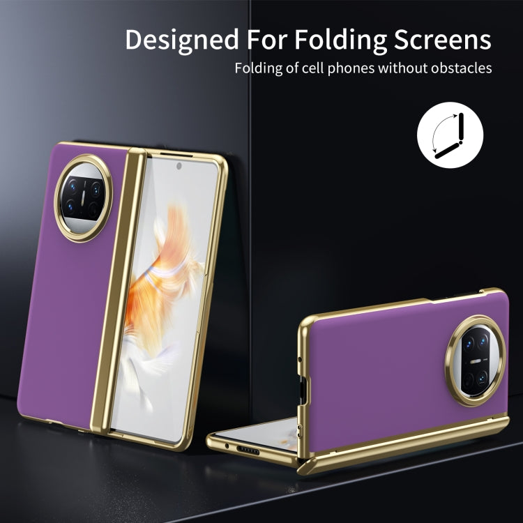 For Huawei Mate X3 Integrated AG Frosted Vacuum Plating Phone Case
