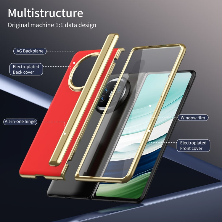 For Huawei Mate X5 Integrated AG Frosted Vacuum Plating Phone Case