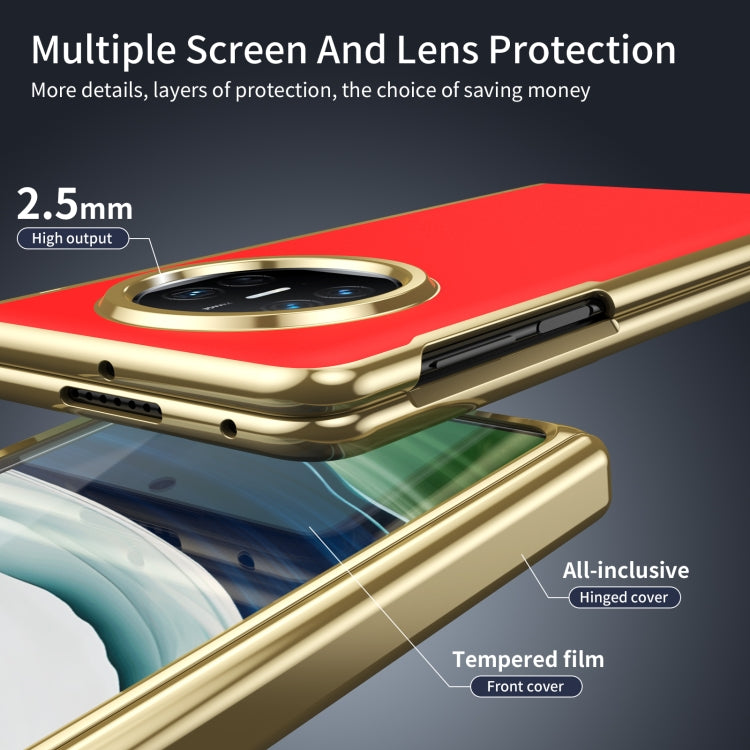 For Huawei Mate X5 Integrated AG Frosted Vacuum Plating Phone Case
