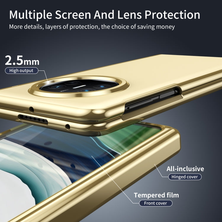 For Huawei Mate X5 Integrated AG Frosted Vacuum Plating Phone Case