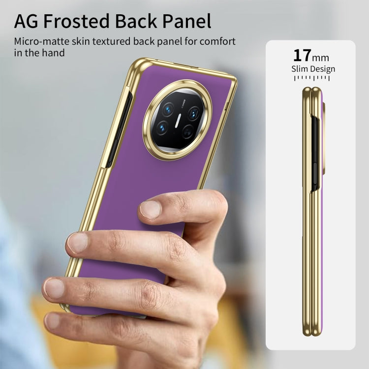 For Huawei Mate X5 Integrated AG Frosted Vacuum Plating Phone Case