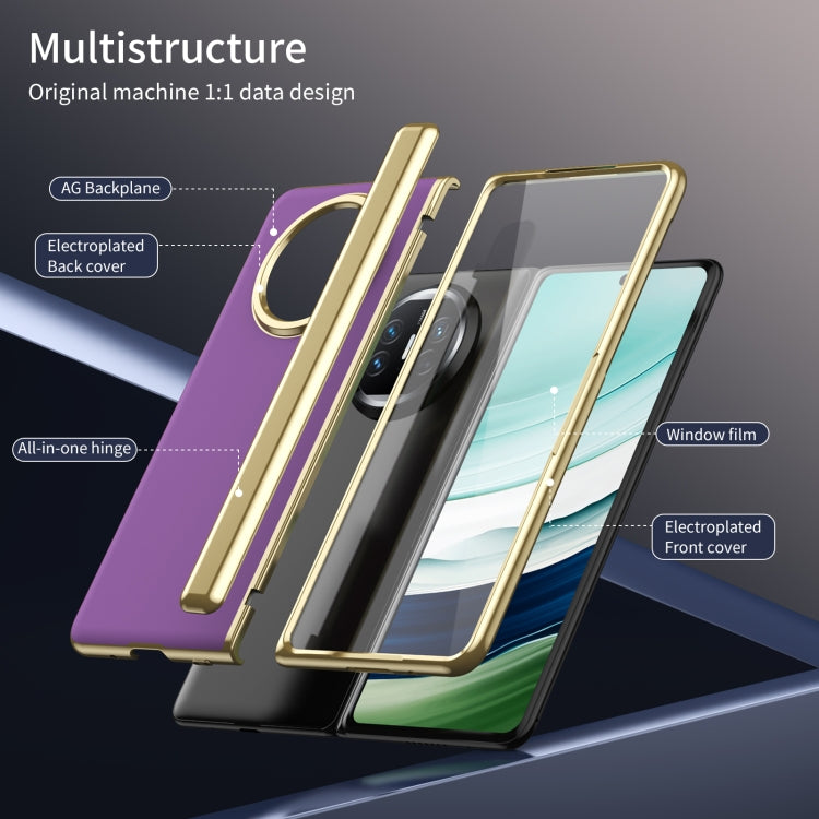 For Huawei Mate X5 Integrated AG Frosted Vacuum Plating Phone Case