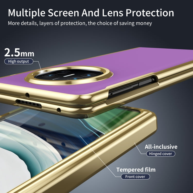 For Huawei Mate X5 Integrated AG Frosted Vacuum Plating Phone Case