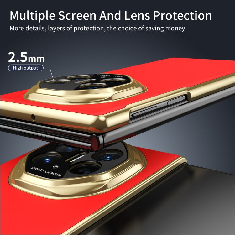 For Huawei Mate XT Ultimate Design Integrated AG Frosted Vacuum Plating Phone Case