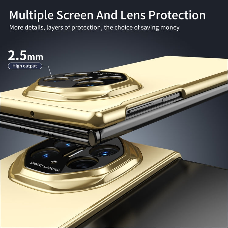 For Huawei Mate XT Ultimate Design Integrated AG Frosted Vacuum Plating Phone Case