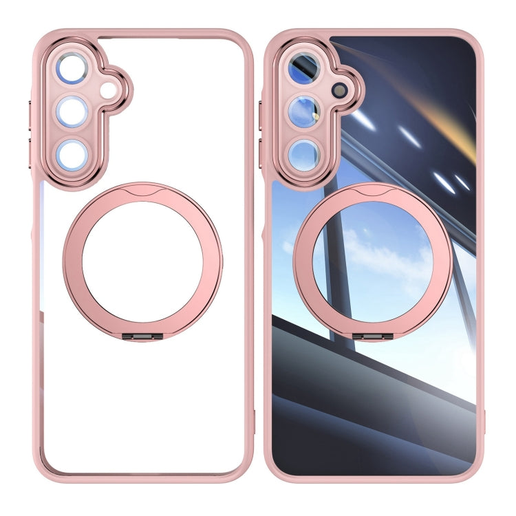 For Samsung Galaxy A16 5G 360 Holder MagSafe Acrylic Hybrid TPU Phone Case