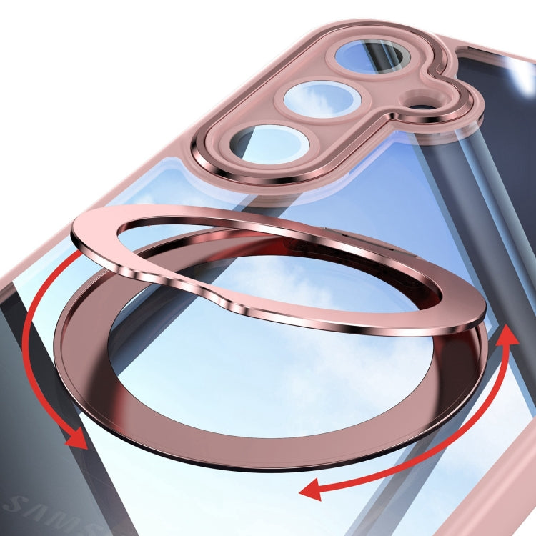 For Samsung Galaxy A16 5G 360 Holder MagSafe Acrylic Hybrid TPU Phone Case