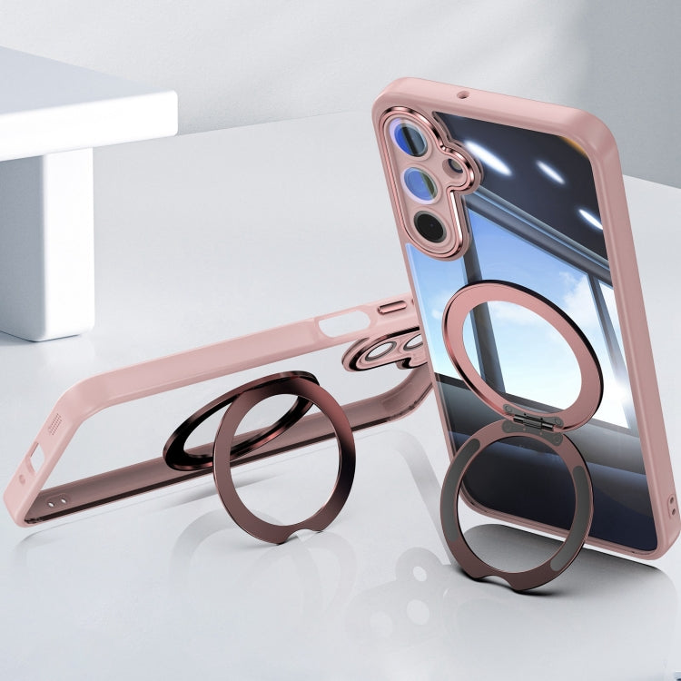 For Samsung Galaxy A16 5G 360 Holder MagSafe Acrylic Hybrid TPU Phone Case
