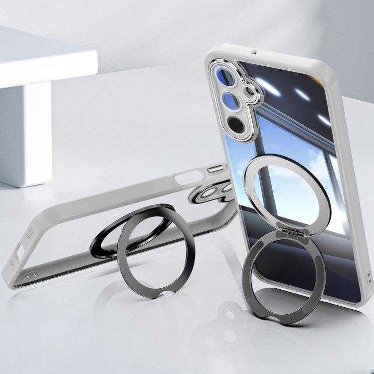 For Samsung Galaxy A16 5G 360 Holder MagSafe Acrylic Hybrid TPU Phone Case