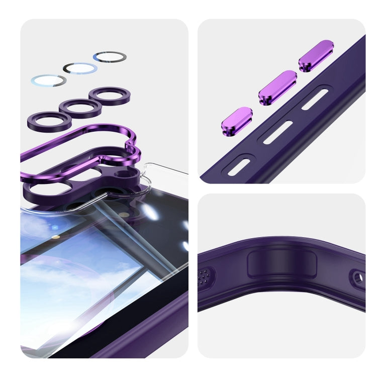For Samsung Galaxy A16 5G 360 Holder MagSafe Acrylic Hybrid TPU Phone Case