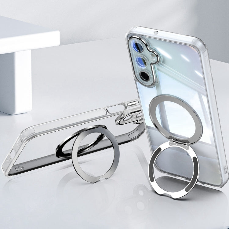 For Samsung Galaxy A16 5G 360 Holder MagSafe Acrylic Hybrid TPU Phone Case