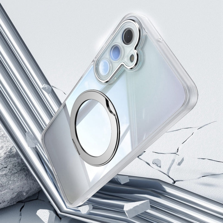 For Samsung Galaxy A16 5G 360 Holder MagSafe Acrylic Hybrid TPU Phone Case