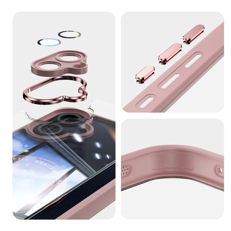 For Samsung Galaxy A06 4G 360 Holder MagSafe Acrylic Hybrid TPU Phone Case
