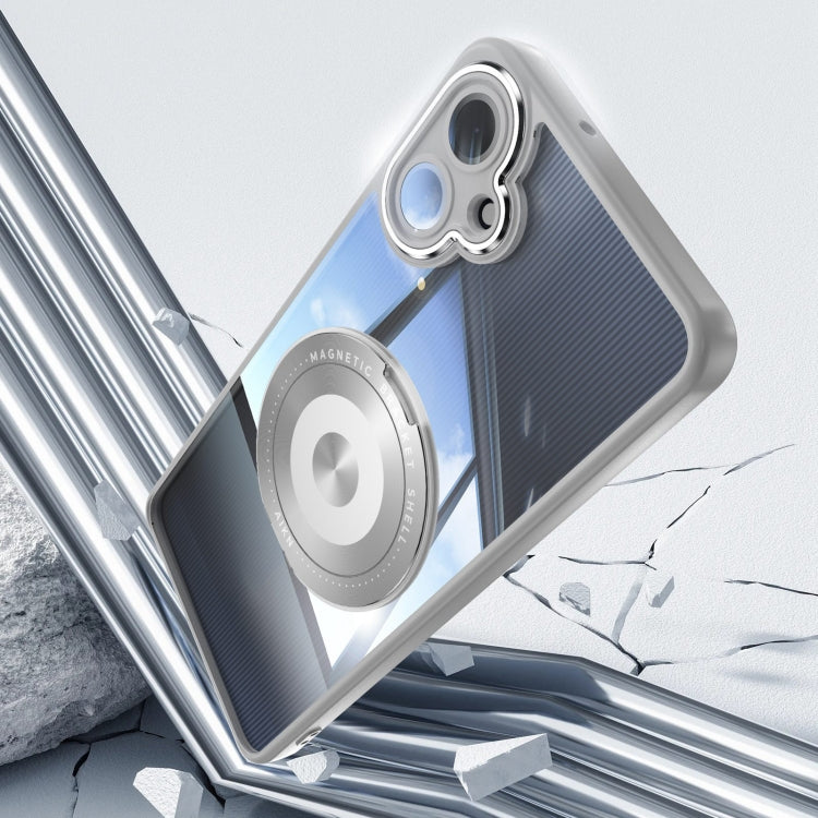 For Samsung Galaxy A06 4G 360 Holder MagSafe Acrylic Hybrid TPU Phone Case