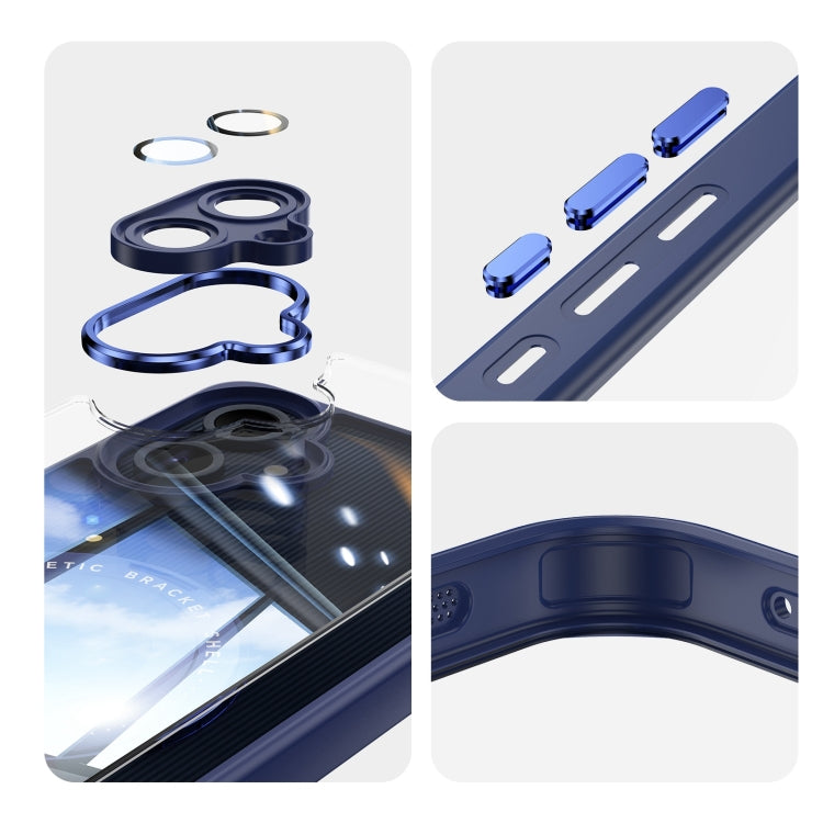 For Samsung Galaxy A06 4G 360 Holder MagSafe Acrylic Hybrid TPU Phone Case