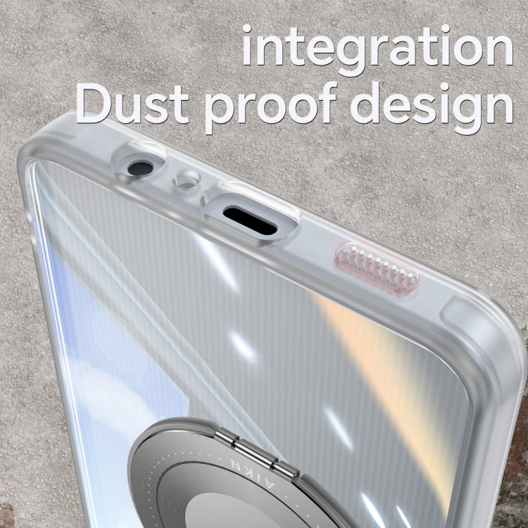 For Samsung Galaxy A06 4G 360 Holder MagSafe Acrylic Hybrid TPU Phone Case