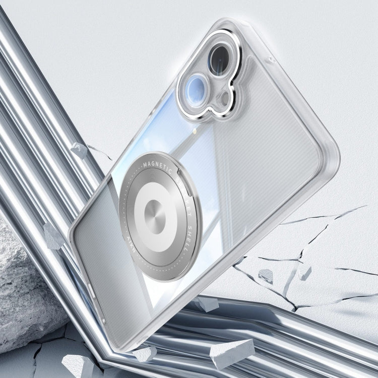 For Samsung Galaxy A06 4G 360 Holder MagSafe Acrylic Hybrid TPU Phone Case