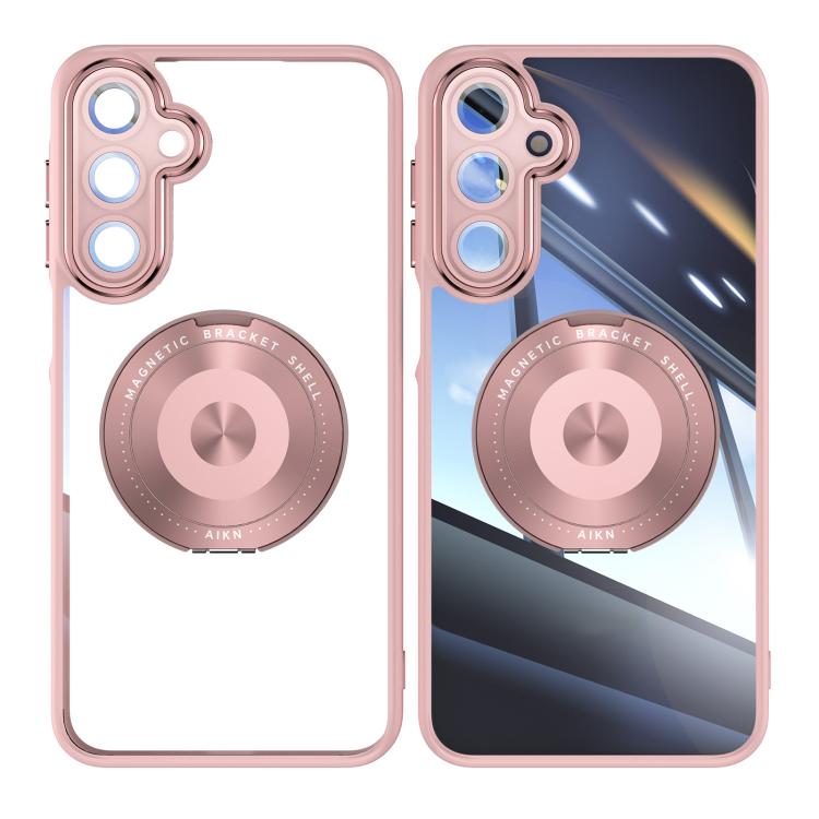 For Samsung Galaxy A26 5G 360 Holder MagSafe Acrylic Hybrid TPU Phone Case