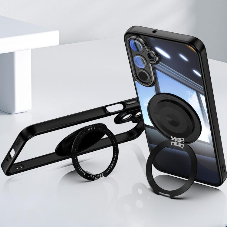 For Samsung Galaxy A36 / A56 5G 360 Holder MagSafe Acrylic Hybrid TPU Phone Case
