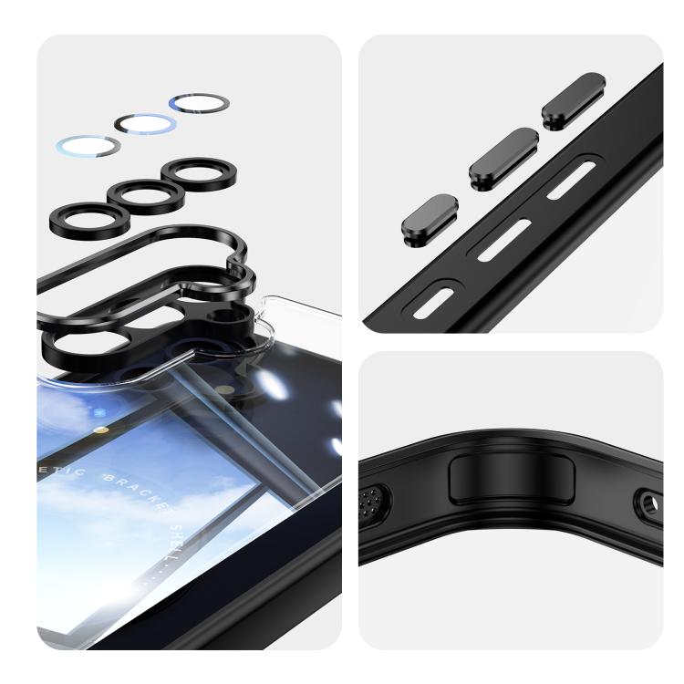 For Samsung Galaxy A36 / A56 5G 360 Holder MagSafe Acrylic Hybrid TPU Phone Case