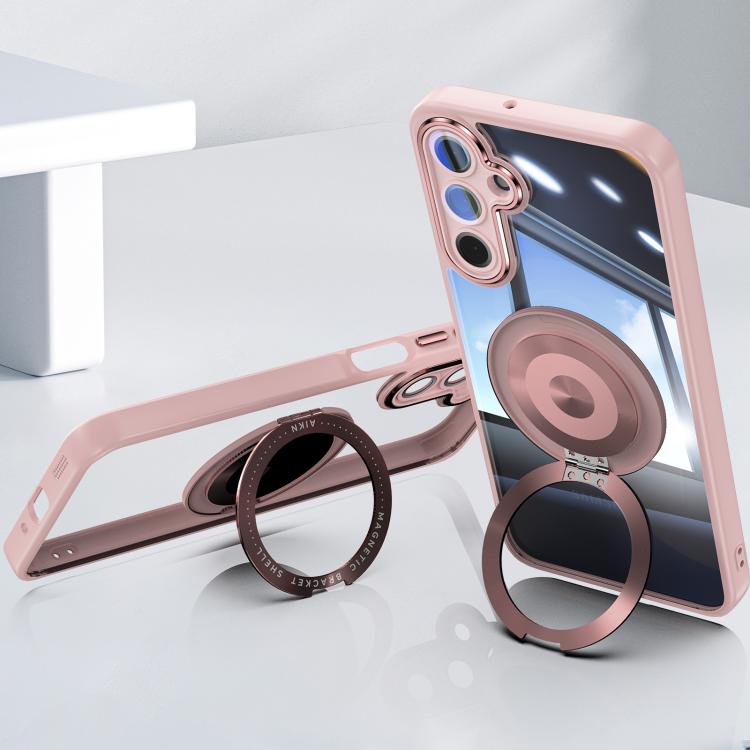 For Samsung Galaxy A36 / A56 5G 360 Holder MagSafe Acrylic Hybrid TPU Phone Case