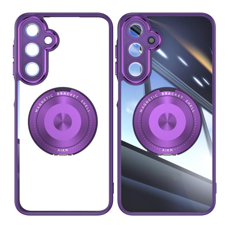 For Samsung Galaxy A36 / A56 5G 360 Holder MagSafe Acrylic Hybrid TPU Phone Case