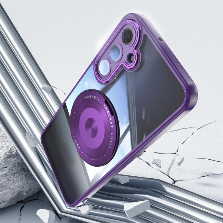 For Samsung Galaxy A36 / A56 5G 360 Holder MagSafe Acrylic Hybrid TPU Phone Case