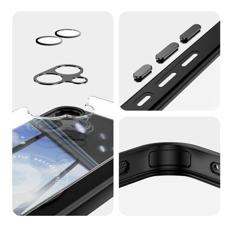 For Samsung Galaxy A07 360 Holder MagSafe Acrylic Hybrid TPU Phone Case