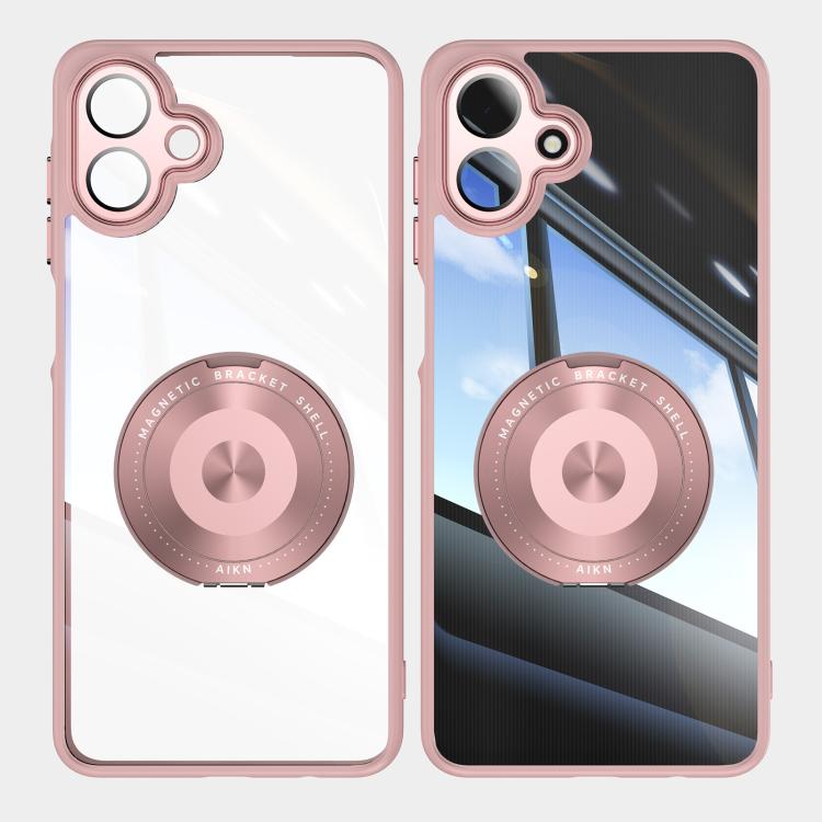 For Samsung Galaxy A07 360 Holder MagSafe Acrylic Hybrid TPU Phone Case