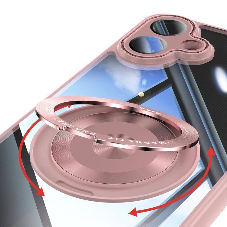 For Samsung Galaxy A07 360 Holder MagSafe Acrylic Hybrid TPU Phone Case