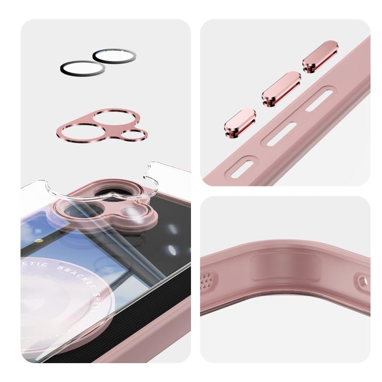 For Samsung Galaxy A07 360 Holder MagSafe Acrylic Hybrid TPU Phone Case