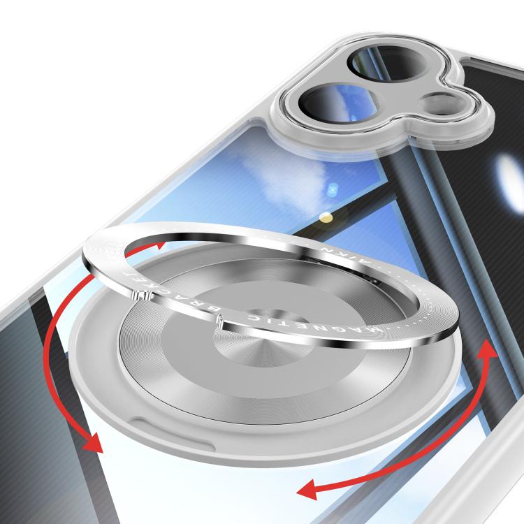 For Samsung Galaxy A07 360 Holder MagSafe Acrylic Hybrid TPU Phone Case