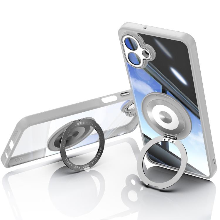 For Samsung Galaxy A07 360 Holder MagSafe Acrylic Hybrid TPU Phone Case