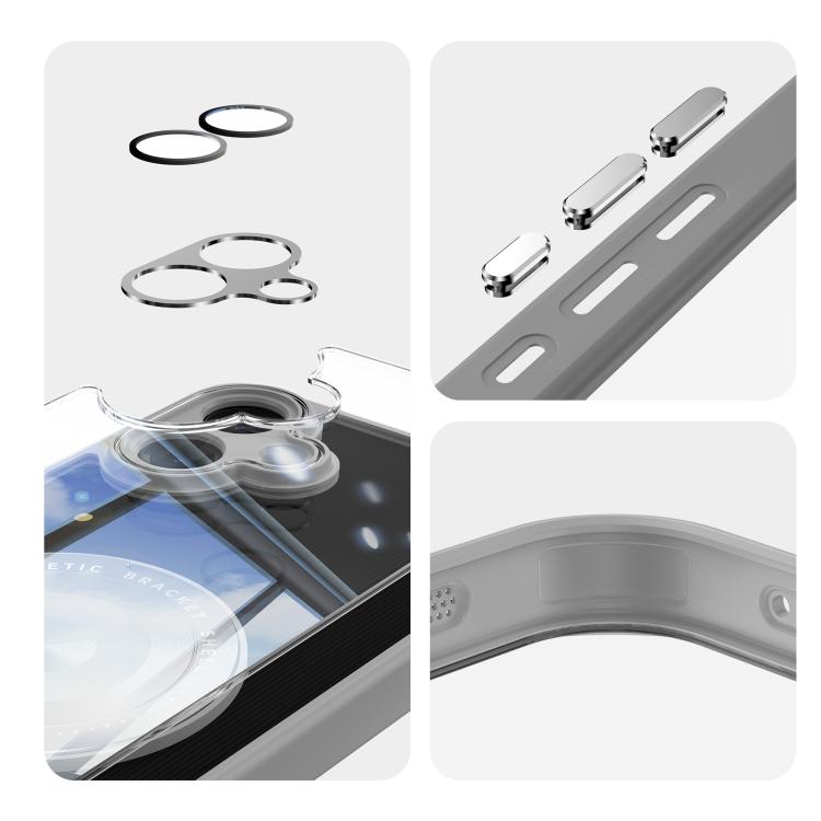 For Samsung Galaxy A07 360 Holder MagSafe Acrylic Hybrid TPU Phone Case