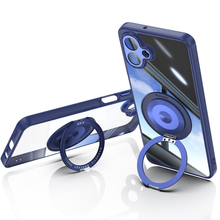 For Samsung Galaxy A07 360 Holder MagSafe Acrylic Hybrid TPU Phone Case