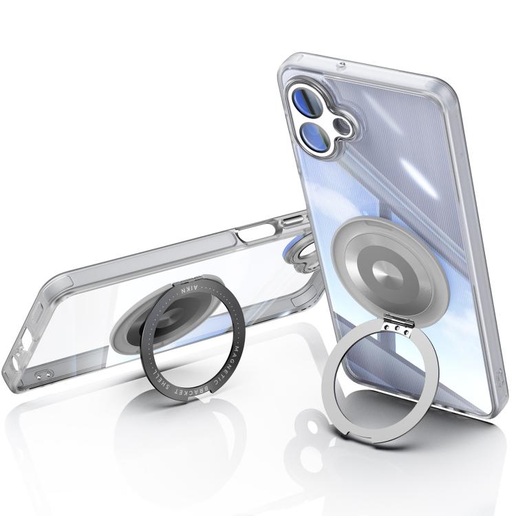 For Samsung Galaxy A07 360 Holder MagSafe Acrylic Hybrid TPU Phone Case