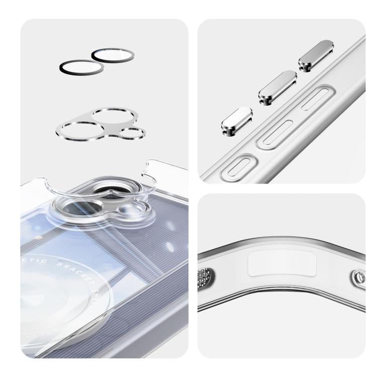 For Samsung Galaxy A07 360 Holder MagSafe Acrylic Hybrid TPU Phone Case