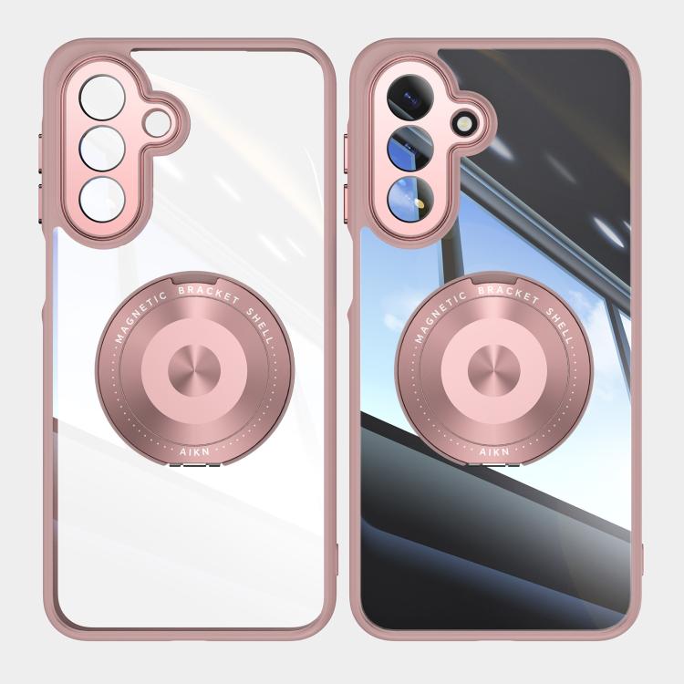 For Samsung Galaxy A17 360 Holder MagSafe Acrylic Hybrid TPU Phone Case