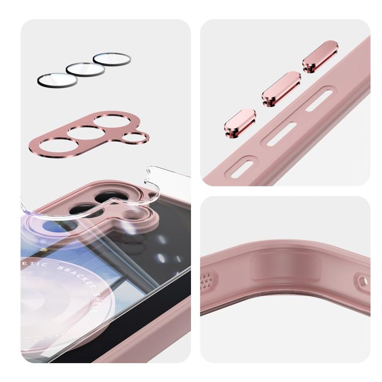 For Samsung Galaxy A17 360 Holder MagSafe Acrylic Hybrid TPU Phone Case