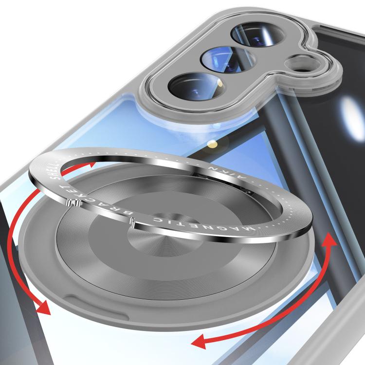For Samsung Galaxy A17 360 Holder MagSafe Acrylic Hybrid TPU Phone Case