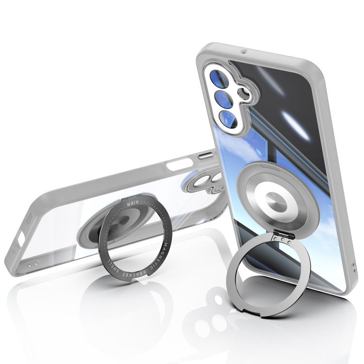 For Samsung Galaxy A17 360 Holder MagSafe Acrylic Hybrid TPU Phone Case