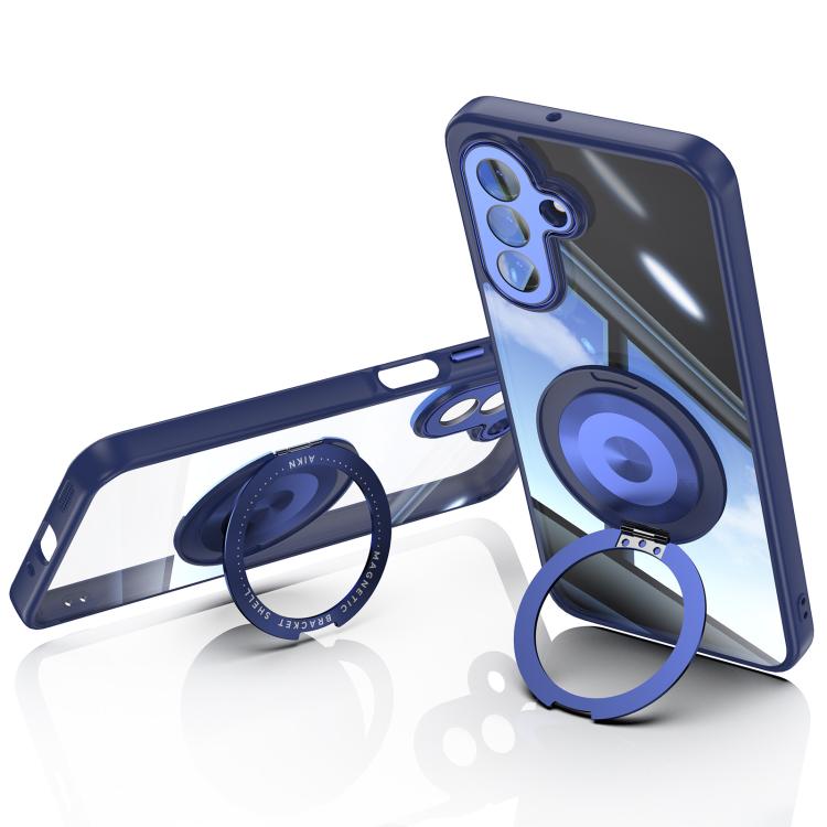For Samsung Galaxy A17 360 Holder MagSafe Acrylic Hybrid TPU Phone Case