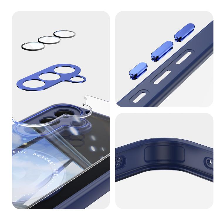 For Samsung Galaxy A17 360 Holder MagSafe Acrylic Hybrid TPU Phone Case