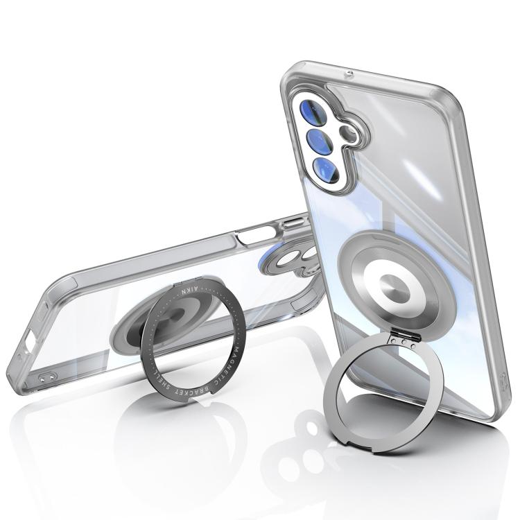 For Samsung Galaxy A17 360 Holder MagSafe Acrylic Hybrid TPU Phone Case