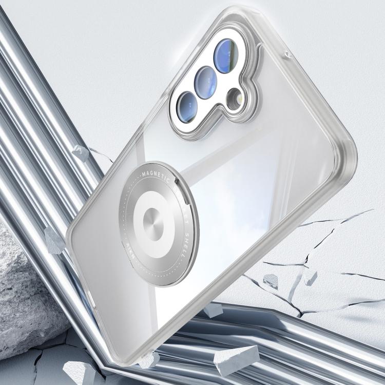For Samsung Galaxy A17 360 Holder MagSafe Acrylic Hybrid TPU Phone Case