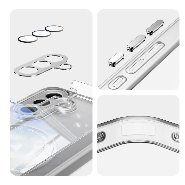 For Samsung Galaxy A17 360 Holder MagSafe Acrylic Hybrid TPU Phone Case