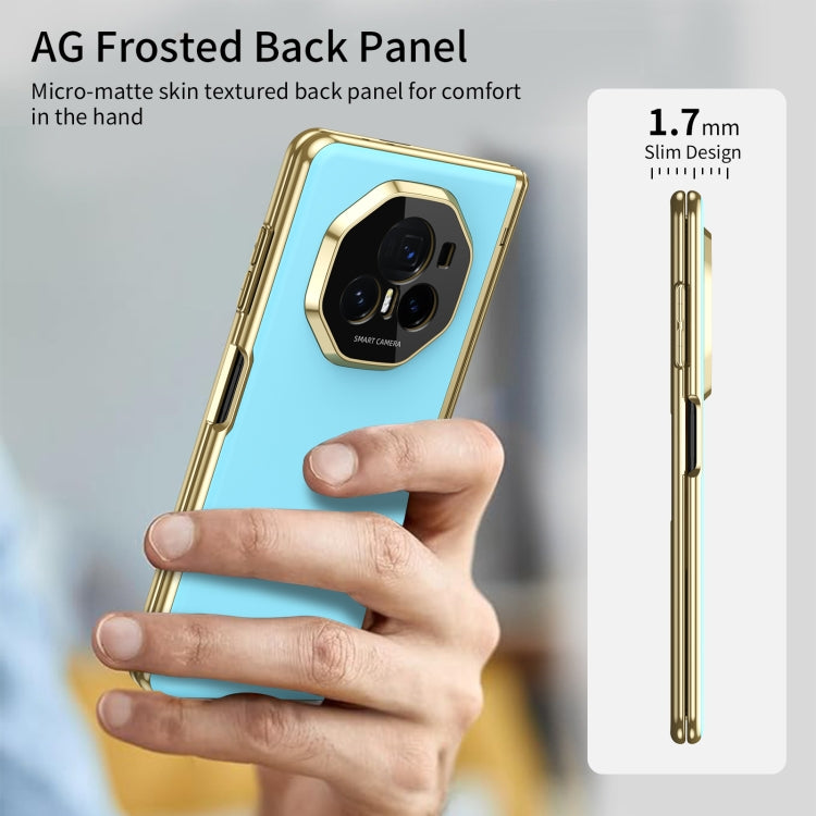 For Honor Magic V3 Integrated AG Frosted Vacuum Plating Phone Case