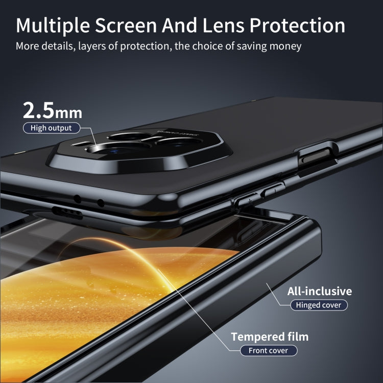 For Honor Magic V3 Integrated AG Frosted Vacuum Plating Phone Case