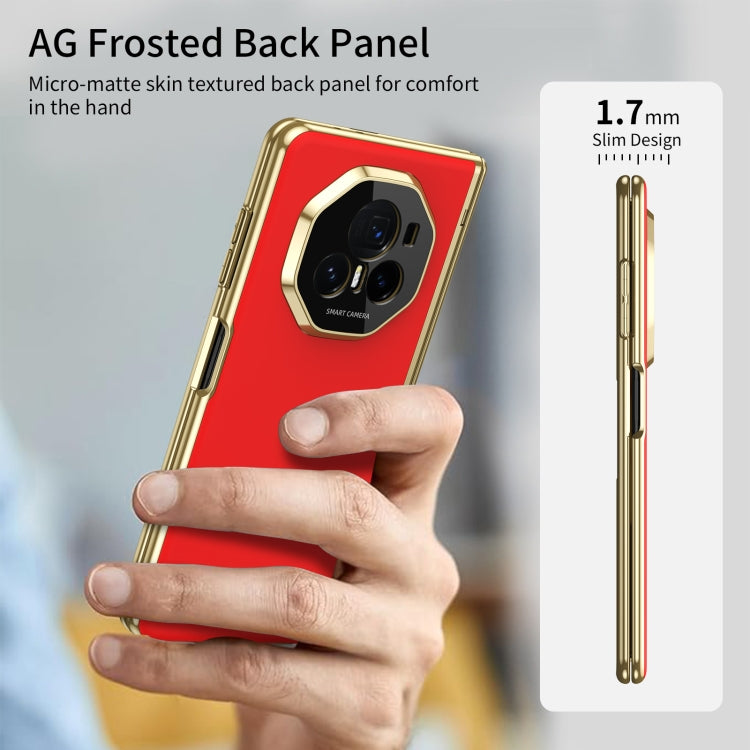 For Honor Magic V3 Integrated AG Frosted Vacuum Plating Phone Case